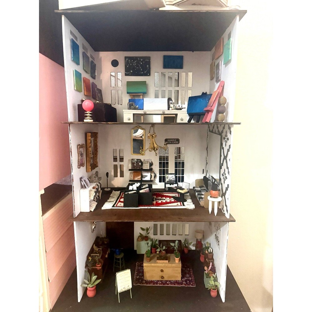 Miniature 3 Story Dollhouse Shopping Center